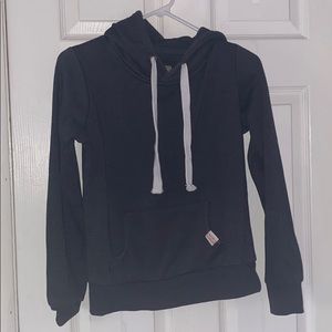 Charcoal colored hoodie